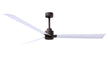 Alessandra 72" Textured Bronze Matte White Blade Finish