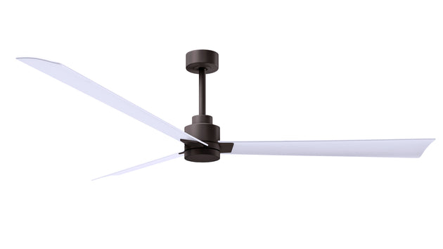Alessandra 72" Textured Bronze Matte White Blade Finish