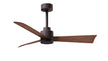 Alessandra 42" Textured Bronze Walnut Tone Blade Finish