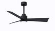 Alessandra - LK 42" Matte Black Matte Black Blade Finish