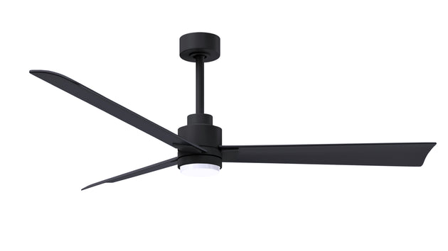Alessandra - LK 56" Matte Black Matte Black Blade Finish