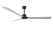 Alessandra - LK 72" Matte Black Barn Wood Tone Blade Finish