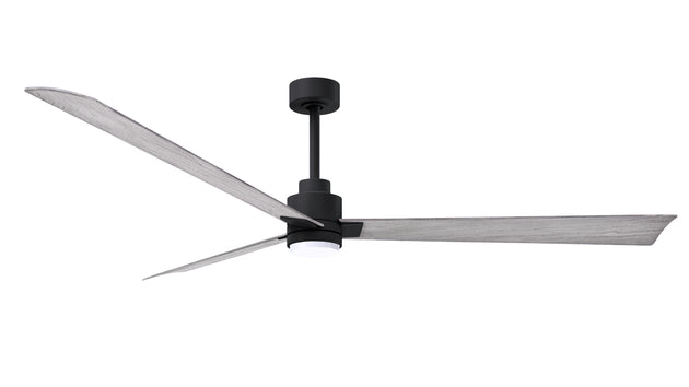 Alessandra - LK 72" Matte Black Barn Wood Tone Blade Finish
