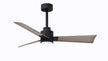Alessandra - LK 42" Matte Black Gray Ash Tone Blade Finish