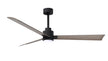 Alessandra - LK 56" Matte Black Gray Ash Tone Blade Finish