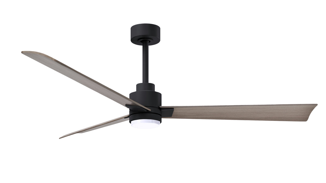 Alessandra - LK 56" Matte Black Gray Ash Tone Blade Finish