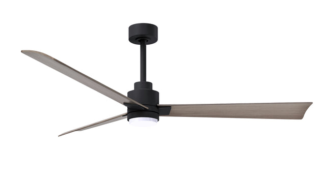 Alessandra - LK 56" Matte Black Gray Ash Tone Blade Finish