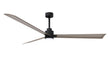 Alessandra - LK 72" Matte Black Gray Ash Tone Blade Finish