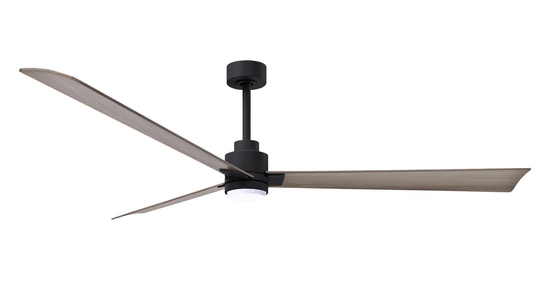 Alessandra - LK 72" Matte Black Gray Ash Tone Blade Finish