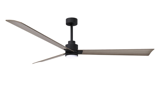 Alessandra - LK 72" Matte Black Gray Ash Tone Blade Finish