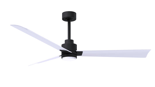 Alessandra - LK 56" Matte Black Matte White Blade Finish