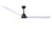 Alessandra - LK 72" Matte Black Matte White Blade Finish