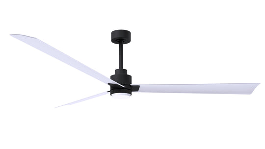 Alessandra - LK 72" Matte Black Matte White Blade Finish