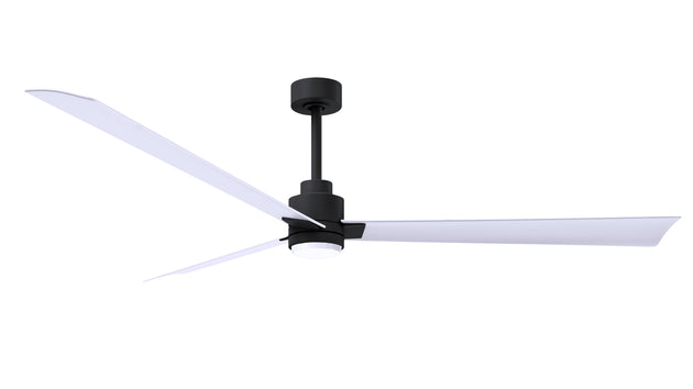 Alessandra - LK 72" Matte Black Matte White Blade Finish