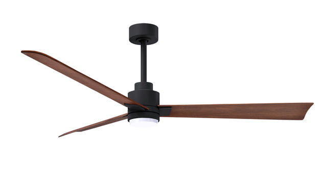 Alessandra - LK 56" Matte Black Walnut Tone Blade Finish