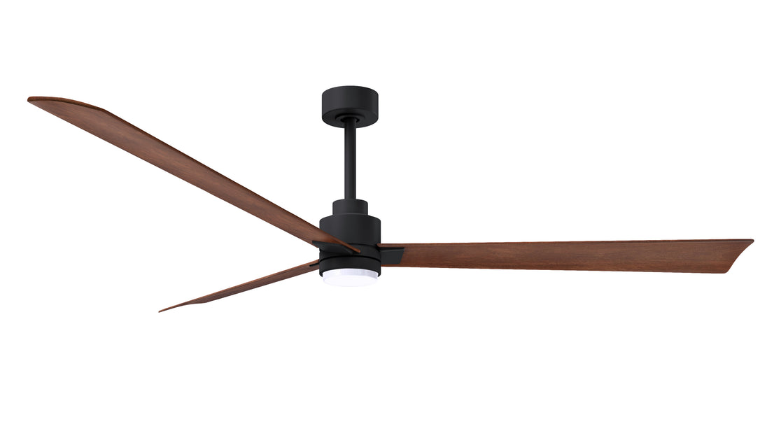 Alessandra - LK 72" Matte Black Walnut Tone Blade Finish