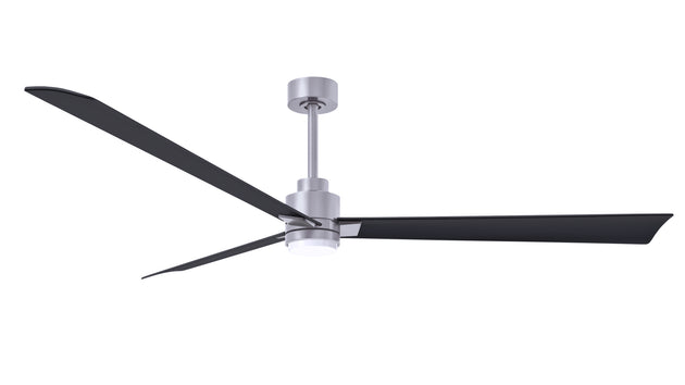 Alessandra - LK 72" Brushed Nickel Matte Black Blade Finish