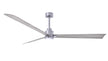 Alessandra - LK 72" Brushed Nickel Barn Wood Tone Blade Finish