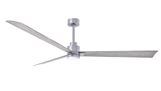 Alessandra - LK 72" Brushed Nickel Barn Wood Tone Blade Finish