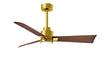 Alessandra - LK 42" Brushed Brass Walnut Tone Blade Finish
