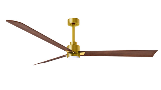 Alessandra - LK 72" Brushed Brass Walnut Tone Blade Finish