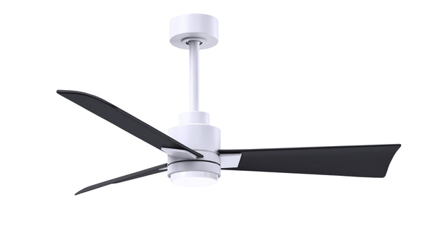 Alessandra - LK 42" Matte White Matte Black Blade Finish