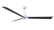 Alessandra - LK 72" Matte White Matte Black Blade Finish