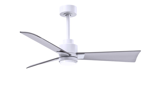 Alessandra - LK 42" Matte White Brushed Nickel Blade Finish