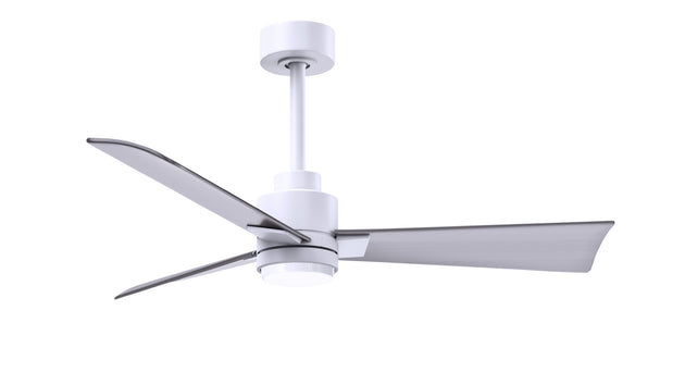 Alessandra - LK 42" Matte White Brushed Nickel Blade Finish