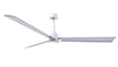 Alessandra - LK 72" Matte White Brushed Nickel Blade Finish