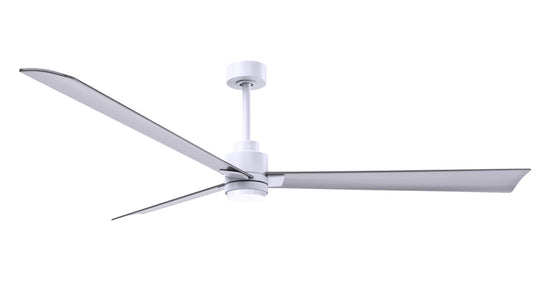 Alessandra - LK 72" Matte White Brushed Nickel Blade Finish