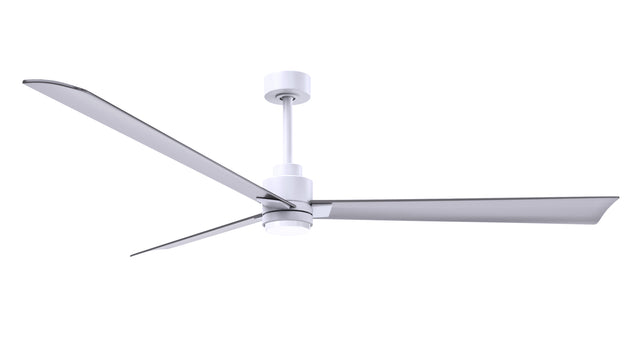 Alessandra - LK 72" Matte White Brushed Nickel Blade Finish
