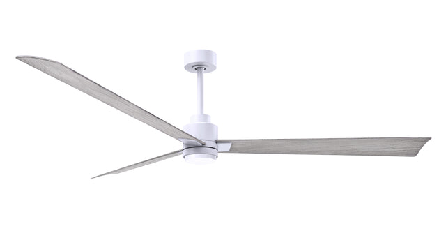 Alessandra - LK 72" Matte White Barn Wood Tone Blade Finish