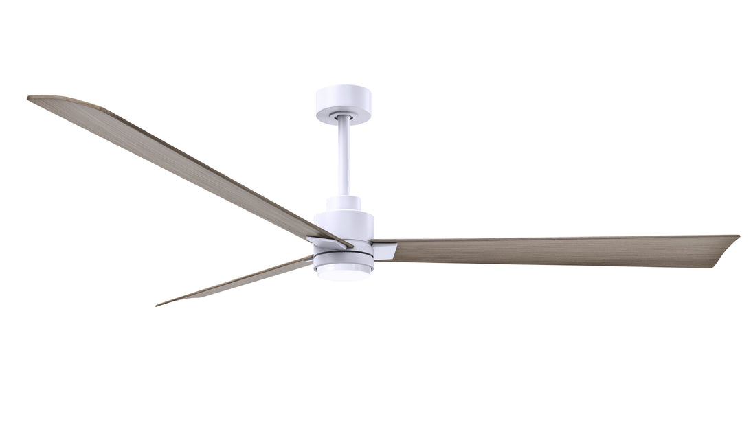 Alessandra - LK 72" Matte White Gray Ash Tone Blade Finish