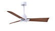 Alessandra - LK 42" Matte White Walnut Tone Blade Finish