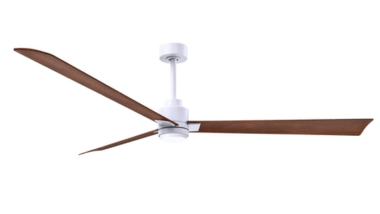 Alessandra - LK 72" Matte White Walnut Tone Blade Finish