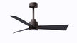 Alessandra - LK 42" Textured Bronze Matte Black Blade Finish