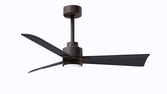 Alessandra - LK 42" Textured Bronze Matte Black Blade Finish