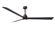 Alessandra - LK 72" Textured Bronze Matte Black Blade Finish