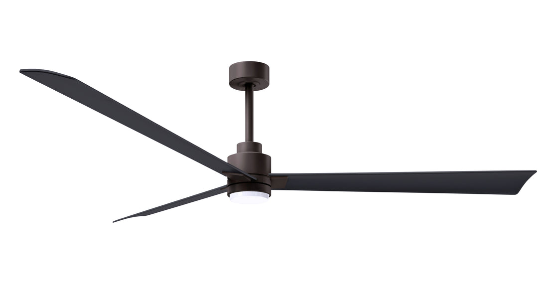 Alessandra - LK 72" Textured Bronze Matte Black Blade Finish