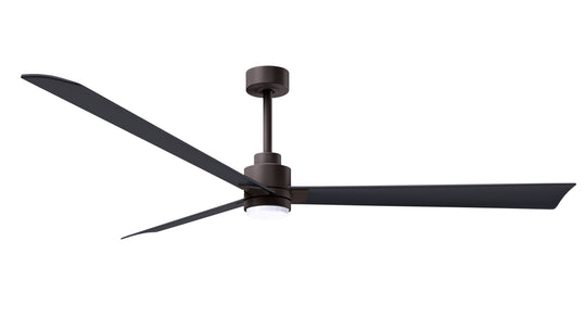 Alessandra - LK 72" Textured Bronze Matte Black Blade Finish