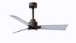 Alessandra - LK 42" Textured Bronze Brushed Nickel Blade Finish