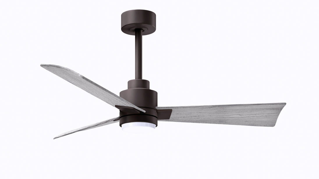 Alessandra - LK 42" Textured Bronze Barn Wood Tone Blade Finish