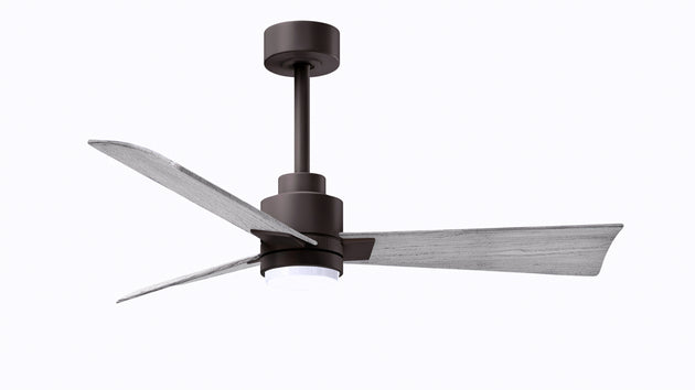 Alessandra - LK 42" Textured Bronze Barn Wood Tone Blade Finish