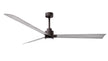 Alessandra - LK 72" Textured Bronze Barn Wood Tone Blade Finish