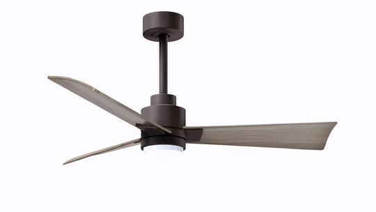 Alessandra - LK 42" Textured Bronze Gray Ash Tone Blade Finish