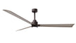 Alessandra - LK 72" Textured Bronze Gray Ash Tone Blade Finish