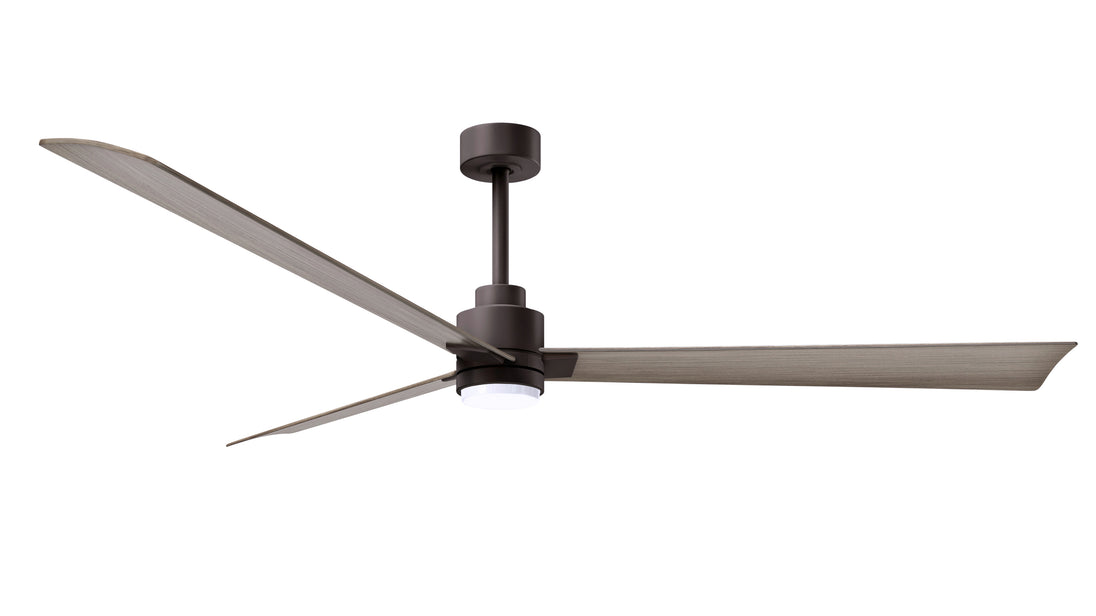 Alessandra - LK 72" Textured Bronze Gray Ash Tone Blade Finish