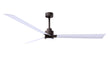 Alessandra - LK 72" Textured Bronze Matte White Blade Finish