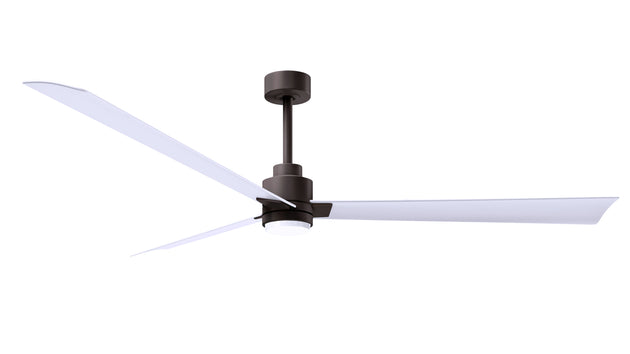 Alessandra - LK 72" Textured Bronze Matte White Blade Finish